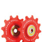 GALET DERAILLEUR VTT TRIPEAK 12-12 DENTS G5 CERAMIQUE 11V. SRAM X0 / X1 / X01 /GX ROUGE (BLISTER DE 2) 4710243281550