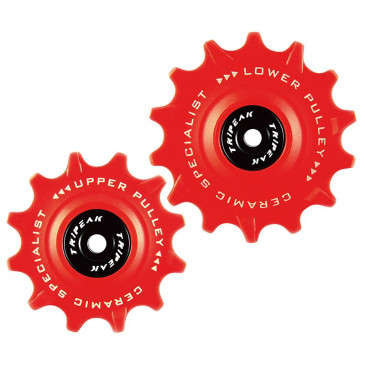 GALET DERAILLEUR ROUTE TRIPEAK 12-14 DENTS CERAMIQUE 12V. SRAM ETAP AXS ROUGE (BLISTER DE 2) 4710243283684