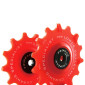 GALET DERAILLEUR ROUTE TRIPEAK 12-14 DENTS CERAMIQUE 12V. SRAM ETAP AXS ROUGE (BLISTER DE 2) 4710243283684