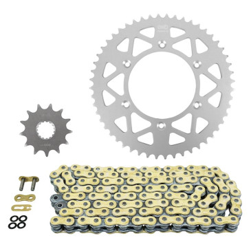 KIT CHAINE ADAPTABLE KTM 450 EXC 2009>2024 520 13X52 (DIAM COURONNE 125/150/8.5) (DEMULTIPLICATION ORIGINE) -AFAM- 5400598252785