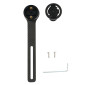 SUPPORT COMPTEUR ET ECLAIRAGE AVANT IGPSPORT M82S FIXATION SOUS CINTRE/POTENCE INTEGRE ROUTE pour COMPTEUR IGPS 800/630S/620 /520 /320 ECLAIRAGE IGPS VS1800/VS1200/VS800S/VS800/VS500 COMPATIBLE GARMIN 6970817351876