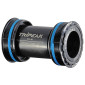 CUVETTE INTEGRE BOITIER FILETE ROUTE TRIPEAK DIAM DE 47mm (BOITE DE 77.5mm) POUR AXE 24mm, 28.99mm, 30mm (COMPATIBLE SRAM DUB, ROTOR 3D, SHIMANO, COLNAGO) 4710243292051