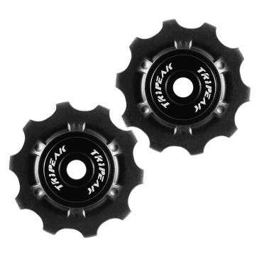 GALET DERAILLEUR ROUTE TRIPEAK 10-10 DENTS CERAMIQUE 11/10V. CAMPAGNOLO NOIR (BLISTER DE 2) 4710243283363
