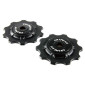 GALET DERAILLEUR ROUTE TRIPEAK 10-10 DENTS CERAMIQUE 11/10V. CAMPAGNOLO NOIR (BLISTER DE 2) 4710243283363