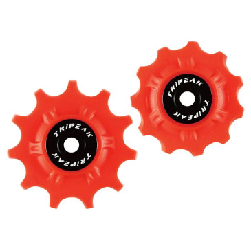 GALET DERAILLEUR VTT TRIPEAK 11-11 DENTS CERAMIQUE 11/10V. SHIMANO/SRAM ROUGE (BLISTER DE 2) 4710243281390