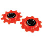 GALET DERAILLEUR VTT TRIPEAK 11-11 DENTS CERAMIQUE 11/10V. SHIMANO/SRAM ROUGE (BLISTER DE 2) 4710243281390
