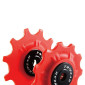 GALET DERAILLEUR VTT TRIPEAK 11-11 DENTS CERAMIQUE 11/10V. SHIMANO/SRAM ROUGE (BLISTER DE 2) 4710243281390