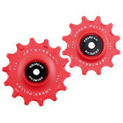 GALET DERAILLEUR TRIPEAK 12-14 DENTS ROULEMENT G5 CERAMIQUE POUR SHIMANO RD91xx/80xx/70xx 11V. ROUGE (BLISTER DE 2) 4710243281499