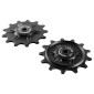 GALET DERAILLEUR GRAVEL/VTT TRIPEAK 13-13 DENTS G5 CERAMIQUE 11V. SHIMANO GRX/XT (GRX 812 / 817 / XTM8000) NOIR (BLISTER DE 2) 4710243293478