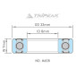 ROULEMENT TRIPEAK CERAMIQUE HYBRIDE G5 22x8-7mm (608) 4710243281970