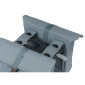 SACOCHE ARRIERE VELO DOUBLE BASIL VEGAN BLEU IMITATION CUIR 28/32L FIXATION PORTE BAGAGE FERMETURE PLIANT ANTI-PLUIE AVEC REFLECHISSANT FIXATION SYSTEME MIK (COMPATIBLE AVEC 157030 INCLUS) 8715019184024