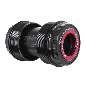 CUVETTE INTEGRE BOITIER FILETE VTT/ROUTE TRIPEAK DIAM DE 47mm (BOITE DE 68/73mm) POUR AXE 24mm, 28.99mm, 30mm (COMPATIBLE SRAM DUB, ROTOR 3D, SHIMANO) 4710243292044