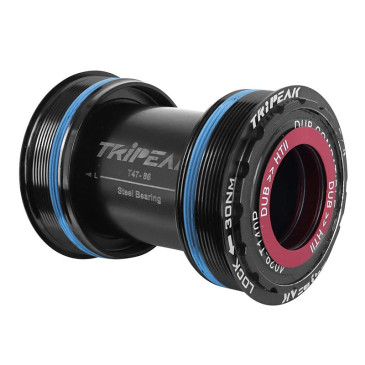 CUVETTE INTEGRE BOITIER FILETE ROUTE TRIPEAK DIAM DE 47mm (BOITE DE 86mm) POUR AXE 24mm, 28.99mm, 30mm (COMPATIBLE SRAM DUB, ROTOR 3D, SHIMANO, COLNAGO, TREK) 4710243292068