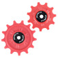 GALET DERAILLEUR GRAVEL/VTT TRIPEAK 11-13 DENTS CERAMIQUE 11V. SHIMANO GRX/XT (GRX810 / 815 / XTM8000) ROUGE (BLISTER DE 2) 4710243293461