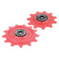 GALET DERAILLEUR TRIPEAK 11-13 DENTS ROULEMENT G5 CERAMIQUE POUR SHIMANO GRX/XT/RD-GRX810/815 11V. ROUGE (BLISTER DE 2) 4710243293461