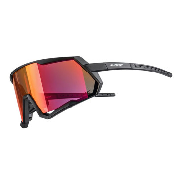 LUNETTES VELO ADULTE GIST MASK MONTURE NOIR VERRE ROSE POLYCARBONATE (PROTECTION 100% CONTRE UVA, UVB, UV) 8013271365398