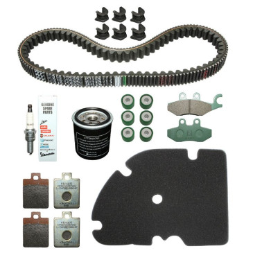KIT ENTRETIEN MAXISCOOTER ORIGINE PIAGGIO 250 MP3 LT 2008>2009 (AVEC PLAQUETTES DE FREIN) -1R000381-