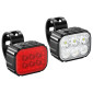 ECLAIRAGE VELO USB KIT SUR CINTRE/TIGE DE SELLE 500 / 100 LUMENS NOIR (AVANT+ARRIERE) (CABLE USB INCLUS) -SELECTION P2R- 8015431016614