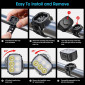 ECLAIRAGE VELO USB KIT SUR CINTRE/TIGE DE SELLE 500 / 100 LUMENS NOIR (AVANT+ARRIERE) (CABLE USB INCLUS) -SELECTION P2R- 8015431016614