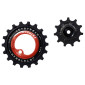 GALET DERAILLEUR AOPW TRIPEAK 11-18 DENTS CERAMIQUE 2x12/11V. SHIMANO GRX RX810 / 815 / 820 ROUGE (JEU DE 2) (GARANTIE 4 ans) 4710243289327
