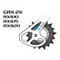 GALET DERAILLEUR AOPW TRIPEAK 11-18 DENTS CERAMIQUE 2x12/11V. SHIMANO GRX RX810 / 815 / 820 ROUGE (JEU DE 2) (GARANTIE 4 ans) 4710243289327