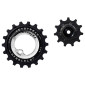 GALET DERAILLEUR TRIPEAK 11-18 DENTS CERAMIC POUR DERAILLEUR 2x12/11V. ARGENT COMPATIBLE SHIMANO GRX RD-RX810/815/820 (JEU DE 2) 4710243289273