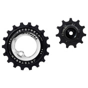 GALET DERAILLEUR TRIPEAK 11-18 DENTS CERAMIC POUR DERAILLEUR 2x12/11V. ARGENT COMPATIBLE SHIMANO GRX RD-RX810/815/820 (JEU DE 2) 4710243289273