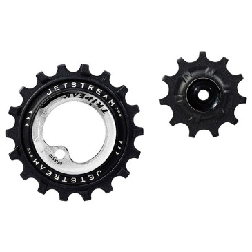 GALET DERAILLEUR TRIPEAK 11-18 DENTS CERAMIC POUR DERAILLEUR 2x12/11V. ARGENT COMPATIBLE SHIMANO GRX RD-RX810/815/820 (JEU DE 2) 4710243289273