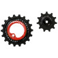 GALET DERAILLEUR AOPW TRIPEAK 11-18 DENTS CERAMIQUE 11V. SHIMANO GRX RX812 / 817 ROUGE (JEU DE 2)(GARANTIE 4 ans) 4710243289075