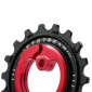 GALET DERAILLEUR TRIPEAK 11-18 DENTS CERAMIC POUR DERAILLEUR 11V. ROUGE COMPATIBLE SHIMANO RD-80xx / 70xx (JEU DE 2) 4710243288825