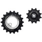 GALET DERAILLEUR TRIPEAK 11-18 DENTS CERAMIC POUR DERAILLEUR 11V. ARGENT COMPATIBLE SHIMANO RD-80xx / 70xx (JEU DE 2) 4710243288023