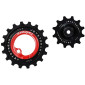 GALET DERAILLEUR AOPW TRIPEAK 12-18 DENTS CERAMIQUE 11x2V. SHIMANO DURA-ACE R9100 ROUGE (JEU DE 2) (GARANTIE 4 ans) 4710243288818