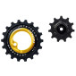 GALET DERAILLEUR AOPW TRIPEAK 12-18 DENTS CERAMIQUE 11V. SHIMANO ULTEGRA R8000 GS / 105 R7000GS OR (JEU DE 2) (GARANTIE 4 ans) 4710243288238
