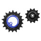 GALET DERAILLEUR TRIPEAK 12-18 DENTS CERAMIC POUR DERAILLEUR 11V. BLEU FONCE COMPATIBLE SHIMANO RD-81xx / 71xx (JEU DE 2) 4710243288207