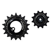 GALET DERAILLEUR TRIPEAK 12-18 DENTS CERAMIC POUR DERAILLEUR 11V. NOIR COMPATIBLE SHIMANO R92xx series (JEU DE 2) 4710243287965