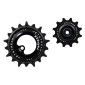 GALET DERAILLEUR TRIPEAK 12-18 DENTS CERAMIC POUR DERAILLEUR 11V. NOIR COMPATIBLE SHIMANO R92xx series (JEU DE 2) 4710243287965