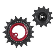 GALET DERAILLEUR TRIPEAK 12-18 DENTS ROULEMENT CERAMIC POUR DERAILLEUR 11V. ARGENT COMPATIBLE SHIMANO GRX RD-RX812/817 (JEU DE 2) 4710243288795
