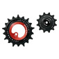 GALET DERAILLEUR AOPW TRIPEAK 12-18 DENTS CERAMIQUE 12V. SRAM VTT Eagle AXS ROUGE (JEU DE 2) (GARANTIE 4 ans) 4710243291047