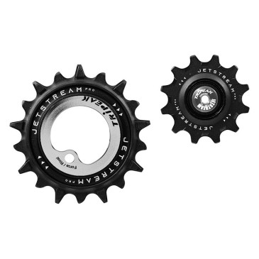 GALET DERAILLEUR TRIPEAK 12-18 DENTS ROULEMENT CERAMIC POUR DERAILLEUR 2x12V. ARGENT COMPATIBLE SRAM AXS FORCE/RIVAL (JEU DE 2) 4710243288474