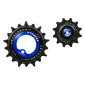 GALET DERAILLEUR AOPW TRIPEAK 12-18 DENTS CERAMIQUE 2x12V. SRAM AXS FORCE/RIVAL BLEU FONCE (JEU DE 2) (GARANTIE 4 ans) 4710243288412