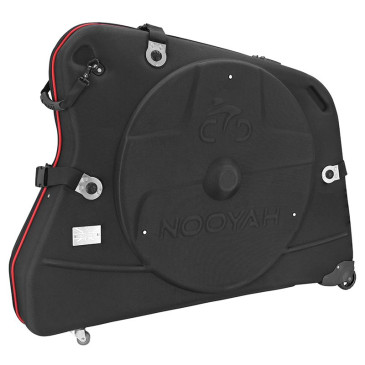 VALISE TRANSPORT VELO THERMOFORMEE POUR VTT/ROUTE NOIR AVEC ROULETTES 3104889922921