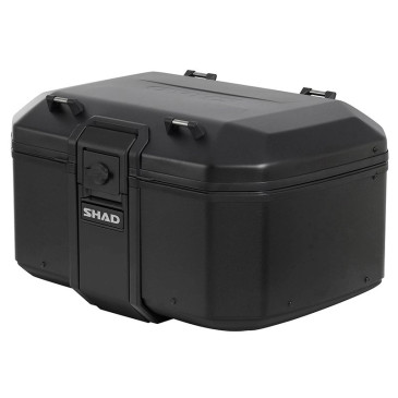 TOP CASE SHAD TR55 TERRA 55L PURE BLACK AVEC LOCK SYSTEM - CAPACITE 2 CASQUES JET (Platine vendue séparemment) (D0TR55100B) 8430358687226