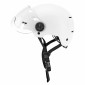 CASQUE VELO ADULTE URBAIN TRENDY BLANC AVEC VISIERE ET MOLETTE DE REGLAGE TAILLE 55-58 (VENDU A L'UNITE) 3700256070822