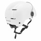 CASQUE VELO ADULTE URBAIN TRENDY BLANC AVEC VISIERE ET MOLETTE DE REGLAGE TAILLE 55-58 (VENDU A L'UNITE) 3700256070822
