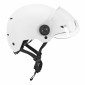 CASQUE VELO ADULTE URBAIN TRENDY BLANC AVEC VISIERE ET MOLETTE DE REGLAGE TAILLE 55-58 (VENDU A L'UNITE) 3700256070822