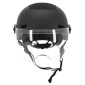 CASQUE VELO ADULTE URBAIN TRENDY NOIR AVEC VISIERE ET MOLETTE DE REGLAGE TAILLE 55-58 (VENDU A L'UNITE) 3700256070839