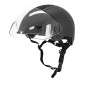 CASQUE VELO ADULTE URBAIN TRENDY NOIR AVEC VISIERE ET MOLETTE DE REGLAGE TAILLE 55-58 (VENDU A L'UNITE) 3700256070839