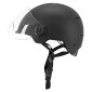 CASQUE VELO ADULTE URBAIN TRENDY NOIR AVEC VISIERE ET MOLETTE DE REGLAGE TAILLE 55-58 (VENDU A L'UNITE) 3700256070839