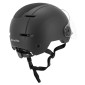CASQUE VELO ADULTE URBAIN TRENDY NOIR AVEC VISIERE ET MOLETTE DE REGLAGE TAILLE 55-58 (VENDU A L'UNITE) 3700256070839