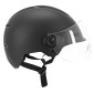 CASQUE VELO ADULTE URBAIN TRENDY NOIR AVEC VISIERE ET MOLETTE DE REGLAGE TAILLE 55-58 (VENDU A L'UNITE) 3700256070839